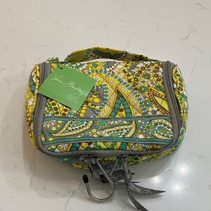 Vera Bradley Floral Yellow and Green Cosmetic Bag